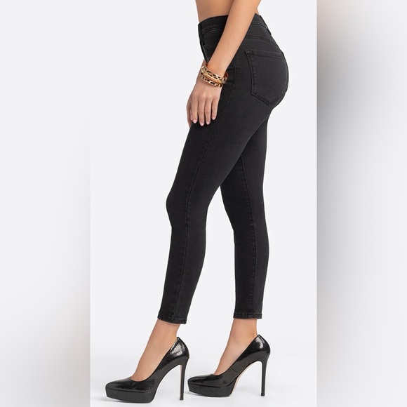 NWT Jessica Simpson Black High Rise Skinny Jeans size 8 - Picture 2 of 8